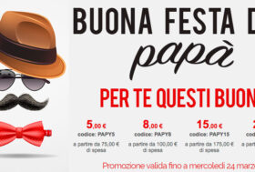 Continuano fino al 24 Marzo gli Auguri a tutti i papà! I migliori auguri e un piccolo regalo!