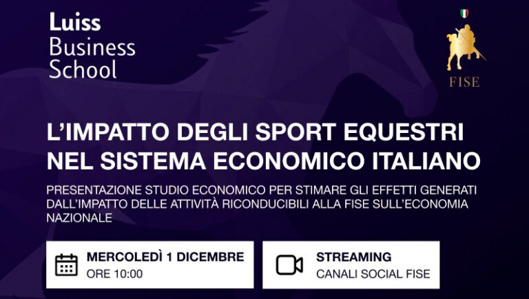 Sport equestri: risorsa per il Paese con incidenza sul PIL