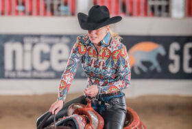 Top Score per Stephanie Blessing and Smart Spook Surprise nel go-round dell’Nrha European Futurity + Irha/Nrha Futurity 4YO Non Pro