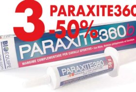 OFFERTA 3 PARAXITE360b mangime complementare per cavalli sconto 50% + 2 Sali minerali + spazzola Pulirella in regalo