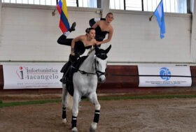 Azzurri del volteggio in gara a Samorin