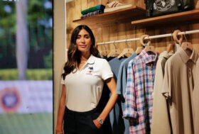 Federica Nargi a Pitti Immagine Uomo al fianco di U.S. Polo Assn.