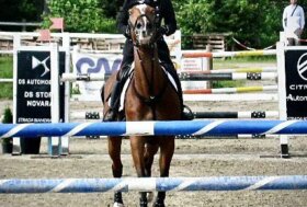 La Campionessa Olimpica Susanna Bordone con Imperial Van de Holtakkers vincitrice della Guidolin Cup allo Sporting Club Monterosa Novara