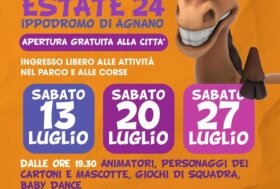 Estate all’ippodromo di Agnano, apertura gratuita alla città sabato 13, 20 e 27 luglio